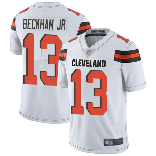 Cleveland Browns Odell Beckham Jr Men White Limited Jersey #13 NFL Football Road Vapor Untouchable->cleveland browns->NFL Jersey